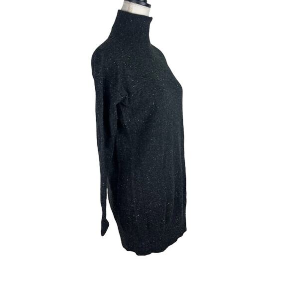 Everlane The Cashmere Turtleneck Sweater Dress Dark Grey Donegal Size XS - Picture 5 of 9